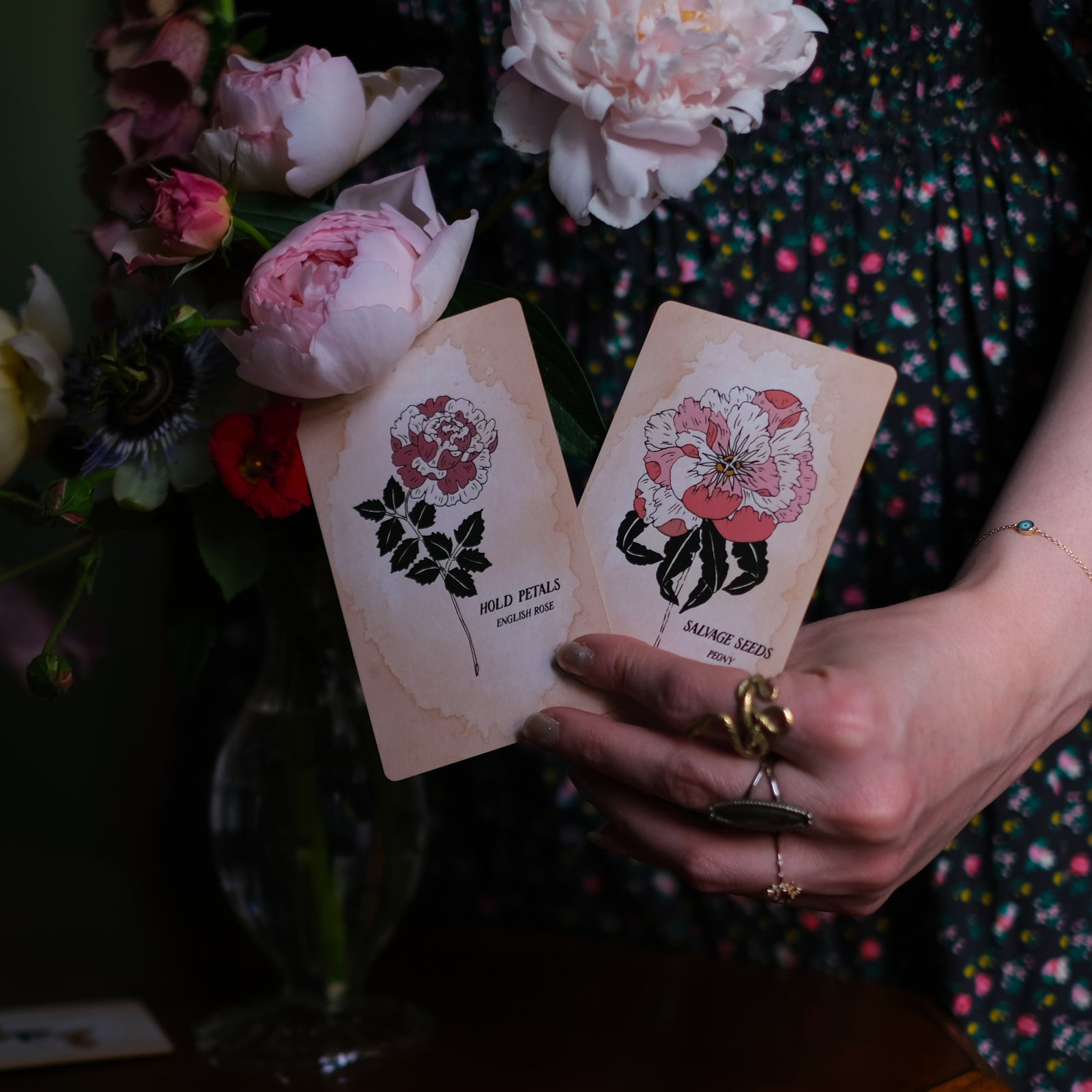 The Botanical Oracle Deck, Pythia Botanica, is rooted in mythology and infused with plant magic.