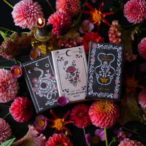 Botanical Tarot deck, Viola Lux Umbra, is illustrated by hand. Each of these botanical and plant inspired, intuitive tarot deck cards is rooted in the natural world, mythology and tradition.