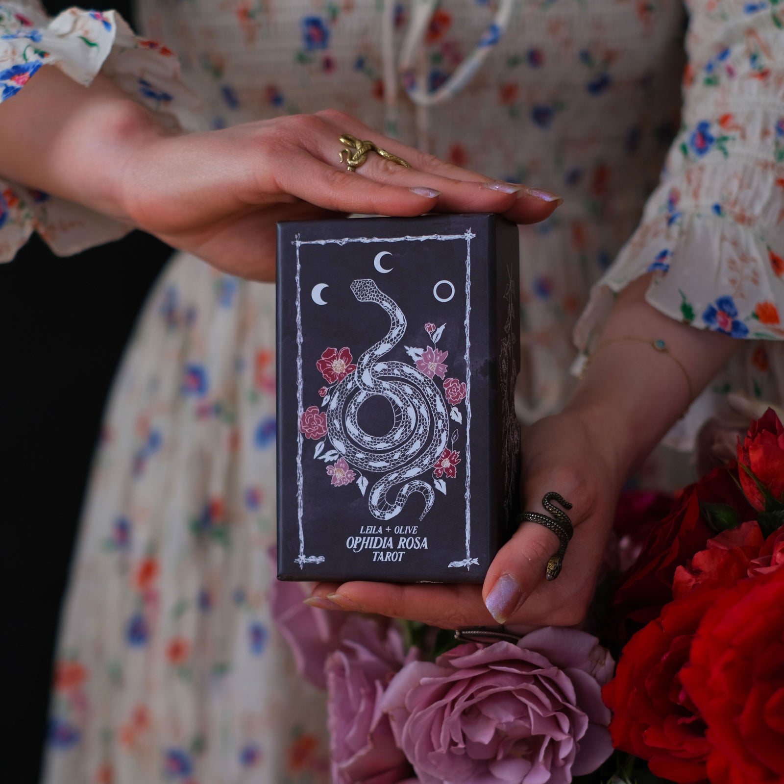 The Botanical Tarot Deck Ophidia Rosa 