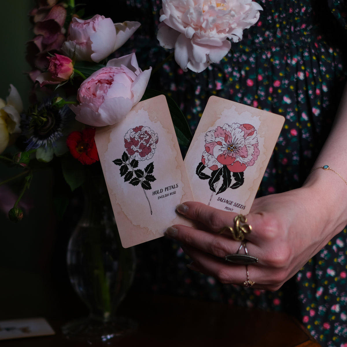 The Botanical Oracle Deck, Pythia Botanica, is rooted in mythology and infused with plant magic. 