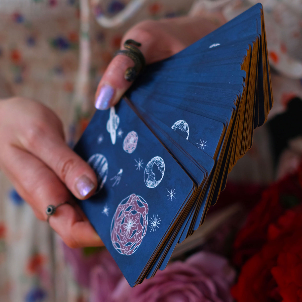 Unique Plant and Planets Tarot Card Deck 