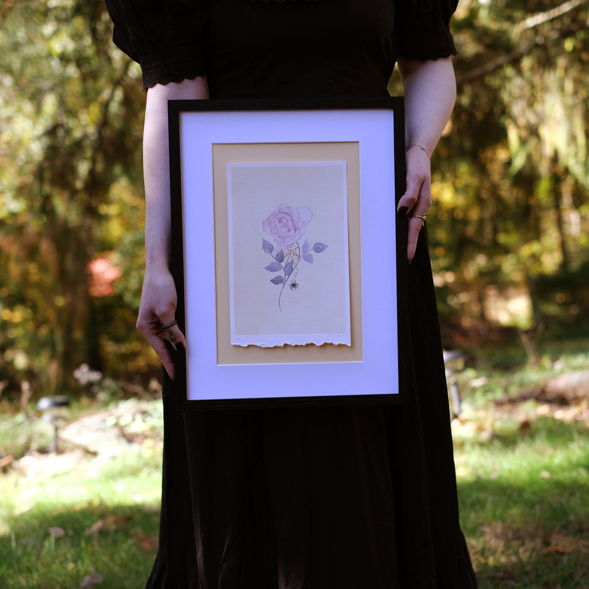 &#39;The Woven Rose&#39; | Edition of 100 | Gilded Fine Art Print - Leila + Olive